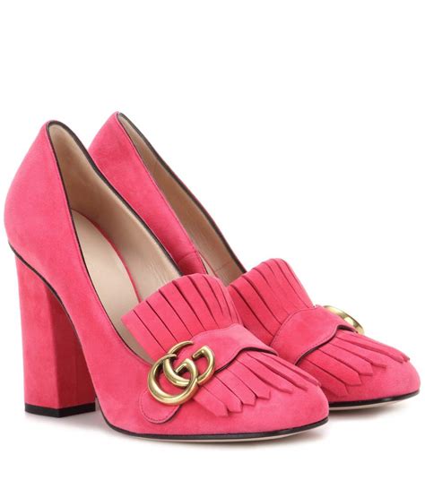 pink gucci fringe shoe|pink gucci shoes sale.